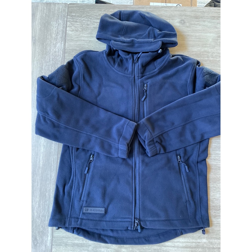 BAERSKIN 3 Tactical SupplyCo Fleece Hoodie Jacket Full Zip Large Navy New W Tags